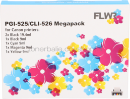 FLWR Canon PGI-525 / CLI-526 Megapack