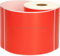 FLWR Zebra verzendetiketten 102 mm x 150 mm  rood
