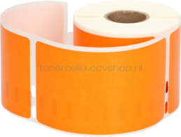 FLWR Dymo 99014 Adreslabel groot 101 mm x 54 mm  oranje
