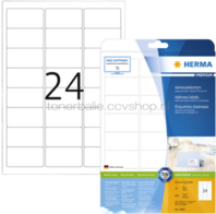Herma 4500 Premium Permanente papieretiket 63,5 x 33,9mm wit