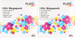 FLWR Epson T1811/2/3/4 12-pack - Optie 54