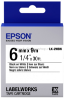 Epson LK-2WBN zwart op wit breedte 6 mm