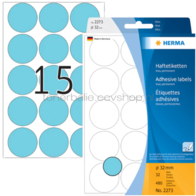 Herma 2273 Permanente papieretiket 32mm rond blauw