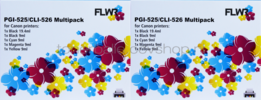 Huismerk Canon PGI-525 / CLI-526 10-pack zwart en kleur