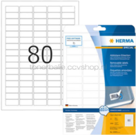 Herma 10003 Verwijderbare papieretiket 35,6 x 16,9mm wit