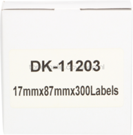 FLWR Brother DK-11203 17 mm x 87 mm  wit