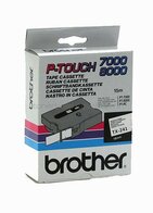 Brother TX-241 zwart op wit breedte 18 mm