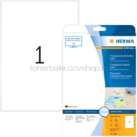 Herma 4585 Permanente folie-etiket 210 x 297mm transparante mat