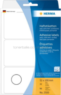 Herma 2500 Permanente papieretiket 52 x 100mm wit
