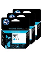 HP 711 3-pack cyaan