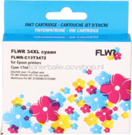 FLWR Epson 34XL cyaan