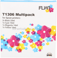FLWR Epson T1306 Multipack zwart en kleur