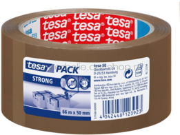 Tesa PP verpakkingsplakband 50mm x 66m bruin