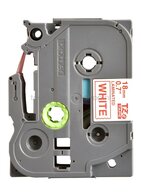 Brother TZE-242 rood op wit breedte 18 mm