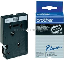 Brother TC-395 wit op zwart breedte 9 mm
