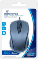MediaRange MROS201 - Bedrade muis met 3 knoppen, Grijs