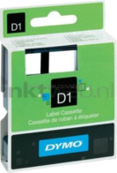 Dymo D1 zwart op groen breedte 19 mm