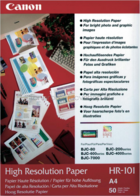 Canon HR-101 Fotopapier High Resolution | A4 | 110 gr/m² 50 stuks