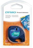 Dymo 91204/S0721640 zwart op groen breedte 12 mm