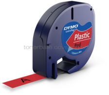 Dymo S0721630 zwart op rood breedte 12 mm