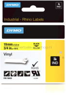 Dymo S0718470 zwart op geel breedte 19 mm