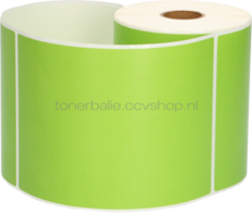 FLWR Zebra verzendetiketten 102 mm x 150 mm  groen