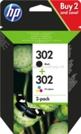 HP 302 Multipack zwart en kleur