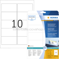 Herma 4349 Verwijderbare papieretiket 96 x 50,8 mm wit