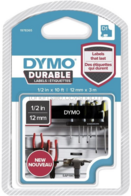 Dymo D1 1978365 vinyl tape wit op zwart breedte 12 mm