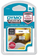 Dymo D1 1978364 vinyl tape zwart op wit breedte 12 mm