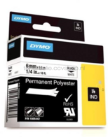 Dymo 1805442 zwart op wit breedte 6 mm