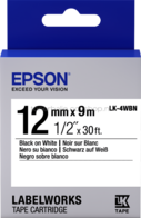 Epson LK-4WBN zwart op wit breedte 12 mm