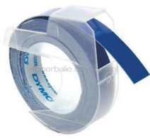 Dymo S0898140 embossing tape wit op blauw breedte 9 mm