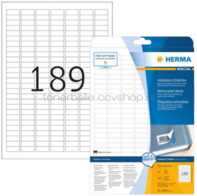 Herma 10001 Premium Verwijderbare Papieretiket 25,4 x 10mm wit