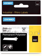 Dymo S0718240 zwart op wit breedte 9 mm