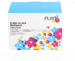 FLWR Brother LC-424 Multipack zwart en kleur